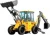 Import XT860-II micro backhoe excavator wheel loader excavators backhoe loader wheeled excavator from China