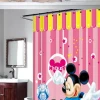 Yellow Mickey Mouse girl mildew shower curtain