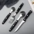 Import YIJIA 4pcs/set High quality  Black Wooden Handle Stainless Steel Cutlery Party Hotel RestaurantWedding Gift Flatware Set from China