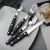 Import YIJIA 4pcs/set High quality  Black Wooden Handle Stainless Steel Cutlery Party Hotel RestaurantWedding Gift Flatware Set from China