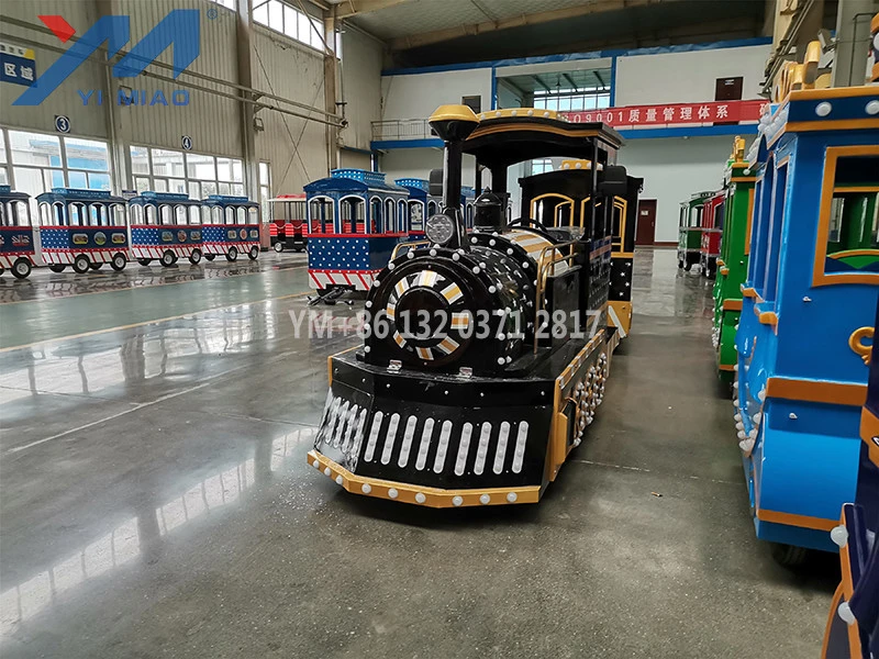 Yimiao Factory Supplier Trackless Electric Train For Sale