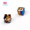 Yiwu Hot Sale Glass Cube Beads wholesale bead landing hair garment decoration crystal gold plating crystal beads