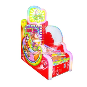 Zhongshan other amusement park products coin operated toss ball Funny Monkey shooting ball game machine