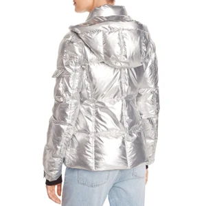 zip-off drawcord hood exclusive metallic hooded puffer jacket guangzhou down jacket motorcycle rain coat waterproof