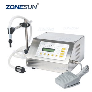 ZONESUN Small Bottle Water Hand Soap Cooking Oil Food Beverage Machinery Alcohol Filling Machine