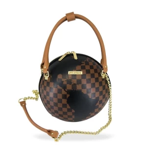 Round fashionable handbag