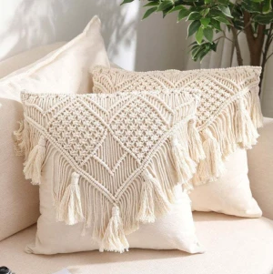 Macrame Cushion Cover Pillow Case Boho Style