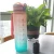 Import Color large capacity plastic sports water cup, men and women outdoor reusable portable water bottle from China