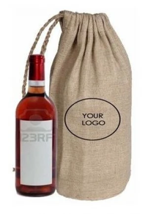 Jute Wine Bag
