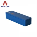 Customized colored rectangular biscuit tin box