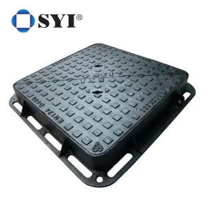 Industry Application Bitumen Coating Square/Round Casting Ductile Iron Water Manhole Cover For Sale