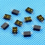 0.1A Black Half-pitch SMT Type Dip Switch 1.27MM