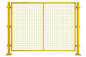 Metal Frame Workshop Partition Fence, Warehouse Isolation Wire Mesh Fence for Factory Area Separation & Machine Safety