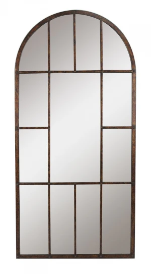 Arched Large Framed Wall Mirror
