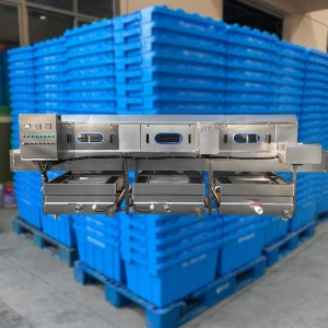 Commercial crate washer High pressure spray Hot water Crates Pallets Washing equipment Food grade stainless steel