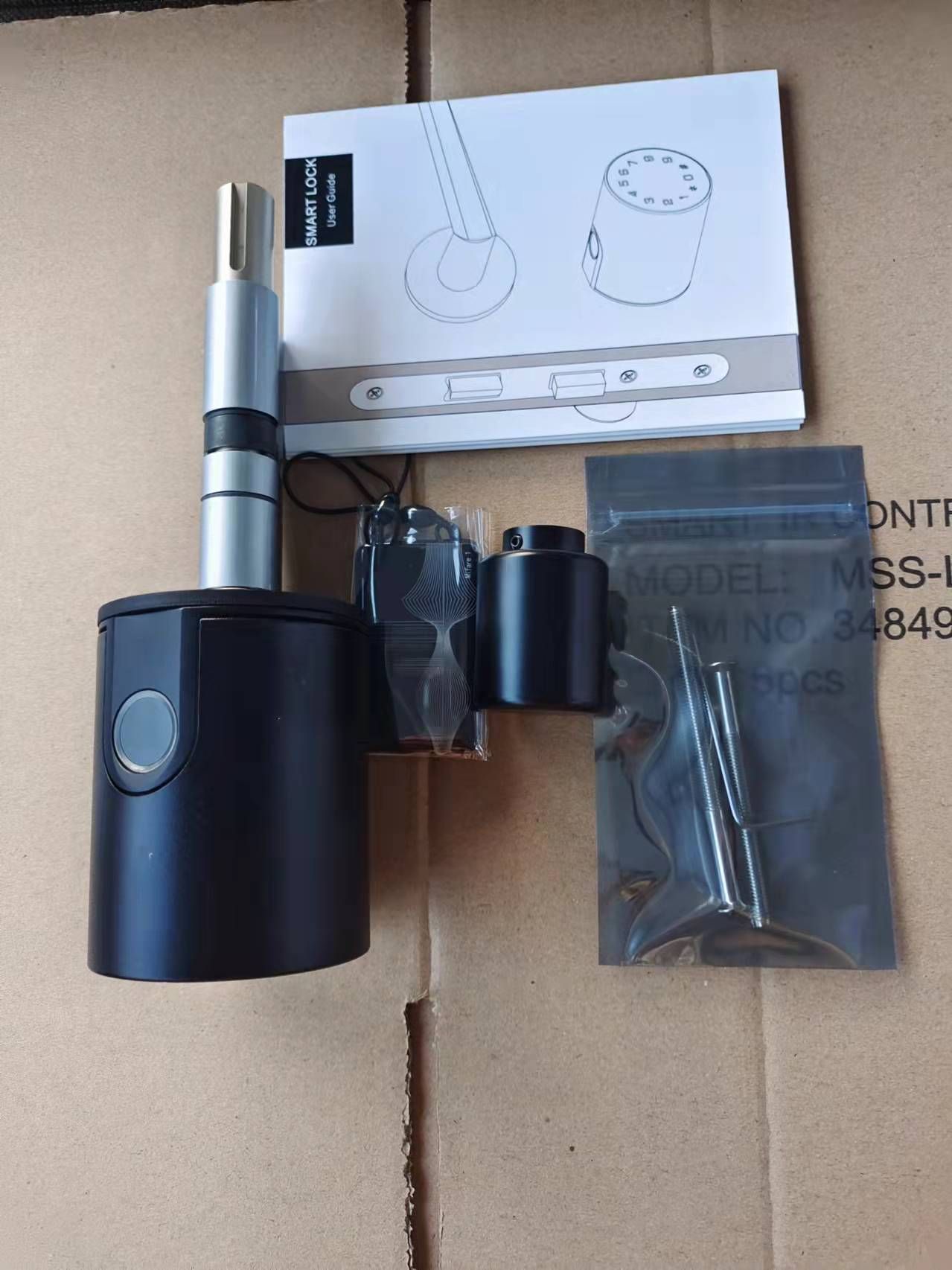 Buy Black Smart Key Low Battery Alert Bluetooth Fingerprint Pin Code ...