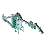 Competive price Automatic 1000kg/h PP PE bottles recycling machine