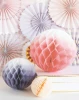 printing color fan ball and packaging box for christmas  and party decorations