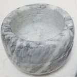 marble stone doggy bowl
