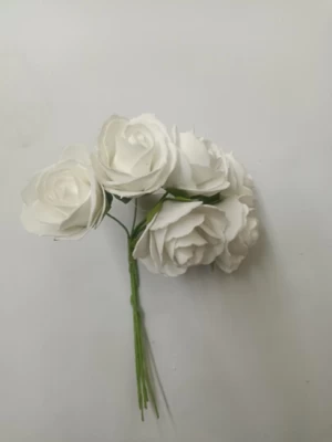 White Artificial Rose Flower