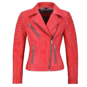 Faux leather women jacket fashion soft leather