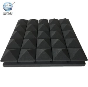 factory wholesales noise insulation foam sheet pyramid shape soundproof wall board for studio