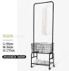 garment rack cart with basket for storage ZH-8003