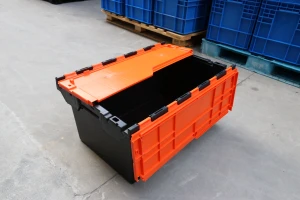 Plastic boxes used in logistics