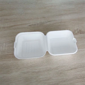 Eco-friendly organic disposable burger lunch box