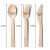 Import Bamboo Plastic Cutlery Handle 170 Mm Bamboo Knife Fork Spoon Cutlery Set from China