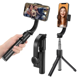 Anti-Shake Selfie Stick Tripod 360 Rotating Uniaxial Smartphone Stabilizer Gimbal