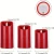 Import Wholesale 3pcs Red LED Flameless Pillar Candles with Remote Control from USA