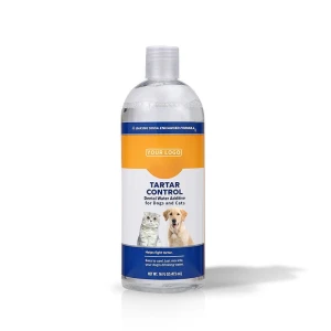 Custom Label Pet Oral Care Water Bad Breath Eliminator for Dogs Cats Natural Ingredients Tooth Tartar Controller