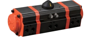 Three-section pneumatic actuator