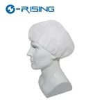 Disposable White PP Non Woven Head Cap