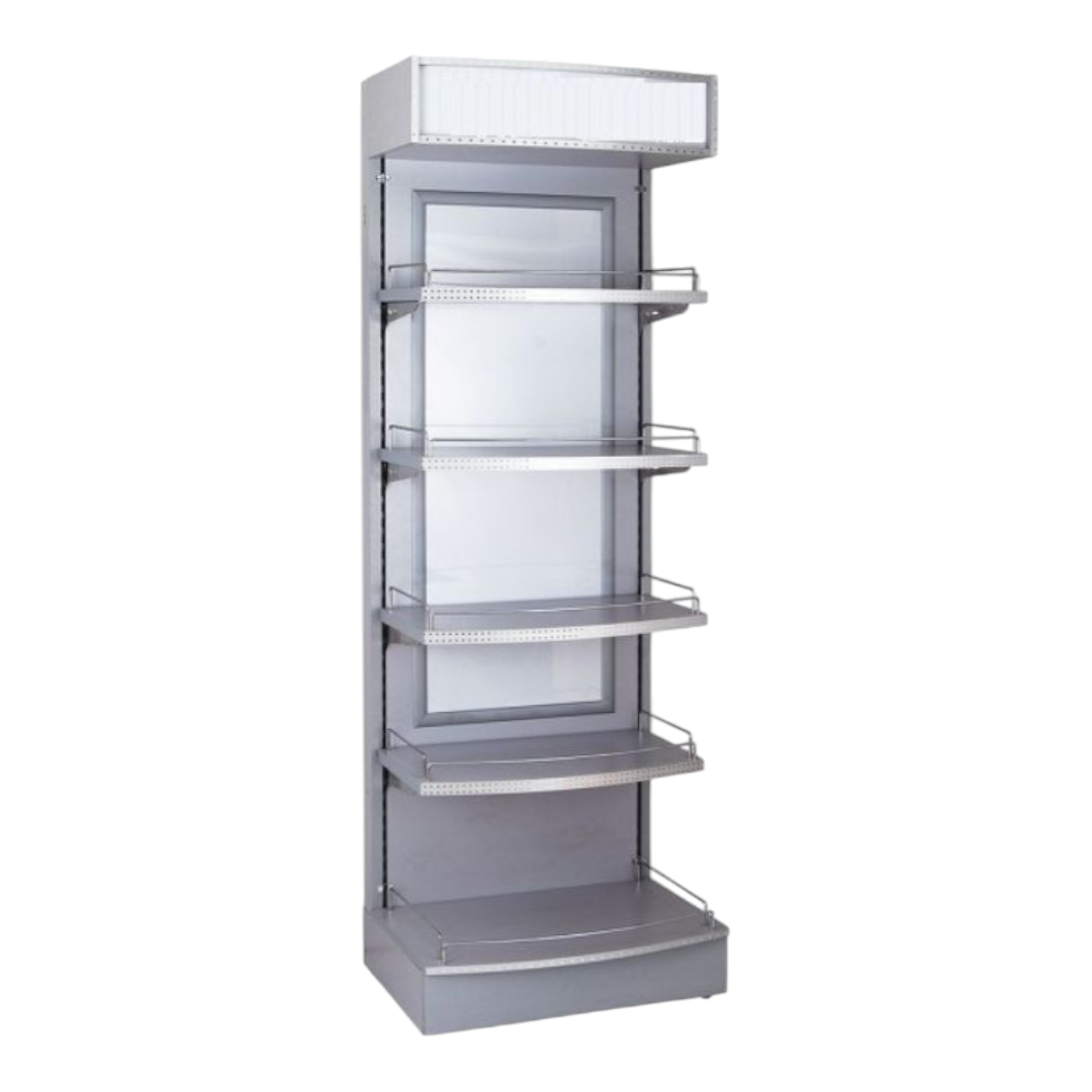 Buy Single Sided Supermarket Wall Shelving Unit | Metal Retail Display ...