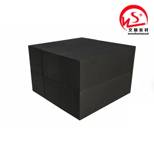 Submerged arc furnace prebaked carbon bricks