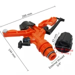 1 inch to 3/4 inch Agriculture 360 Adjustable Rotating Water Impact Sprinkler Garden Irrigation Sprinkler