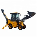 1 ton mini 4wd wheeled backhoe loader for tractor with 3 point hitch attachment 37kw mounted backhoe  for sale