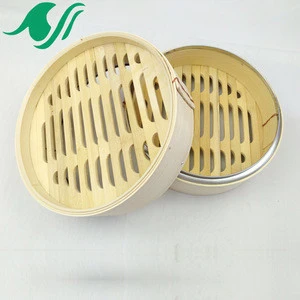 10 Inch Stainless Steel Bamboo Food Steamer