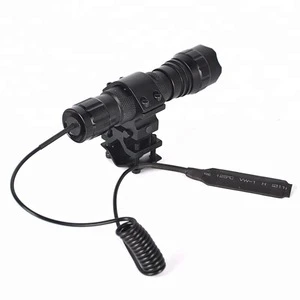1000LM T6 LED 501B Waterproof Flashlight Torch and Remote Pressure Switch and Light Mount Gun