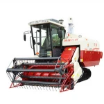 102HP world brand crawler mini paddy rice combine harvester price