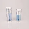 10ml+10ml dual chamber plastic bottle cosmetic acrylic airless lotion bottle