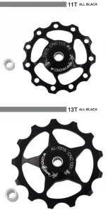 11T/13T Aluminum Alloy MTB Mountain Bike Bicycle Rear Derailleur Pulley Jockey Wheel Road Bike Guide Roller For 7/8/9/10 Speed