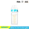 120ml baby bottle feeders for baby food, borosilicate glass BAP free feeding bottle