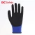 Import 13 gauge polyester liner with sandy palm coating Resistant Coated working General Purpose Work Gloves from China