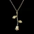 Import 14k Gold Chains Rose Flower Necklace Women Charm Costume Jewelry Rose Necklace from China