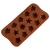 Import 15 cavity sun star baking cake tools silicone chocolate mold from China