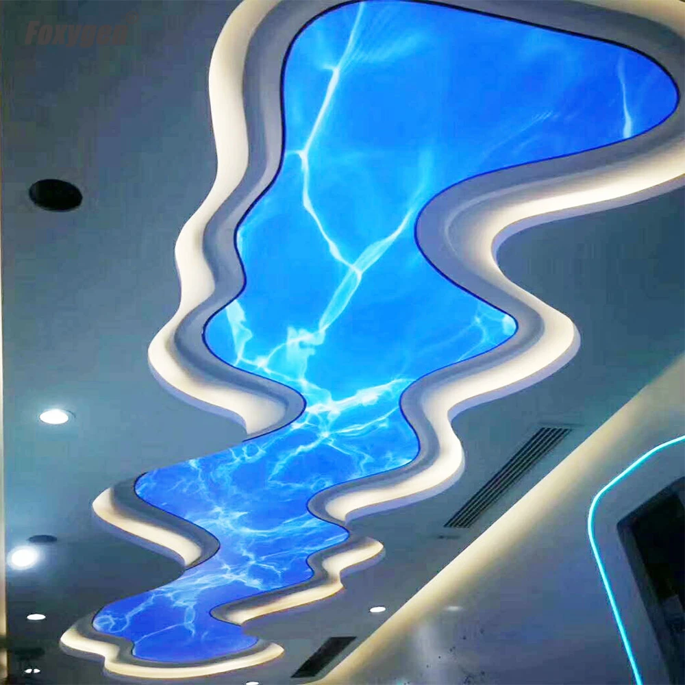 15-year warranty and high quality Project stylish led french ceiling pvc stretch panel ceiling design