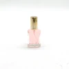15ml square shape glass perfume bottle with aluminum pump sprayer